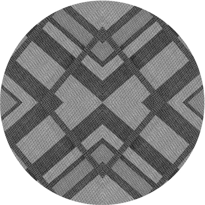 Square Machine Washable Transitional Gunmetal Gray Rug in a Living Room, wshpat1181gry