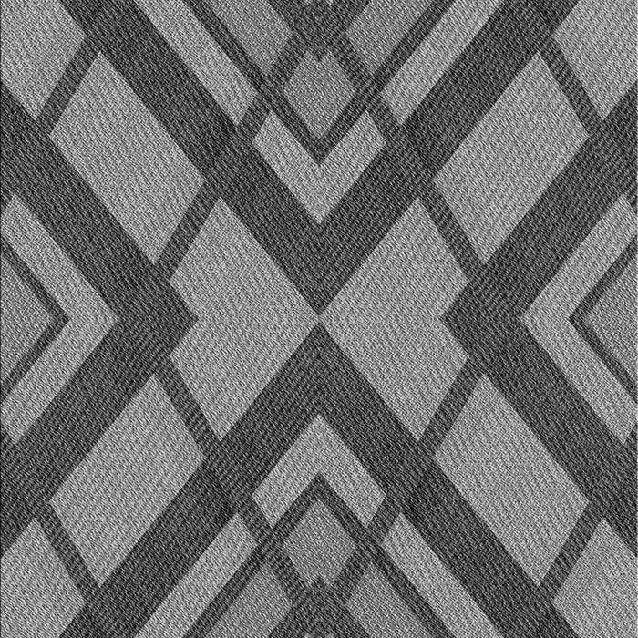 Patterned Gunmetal Gray Rug, pat1181gry
