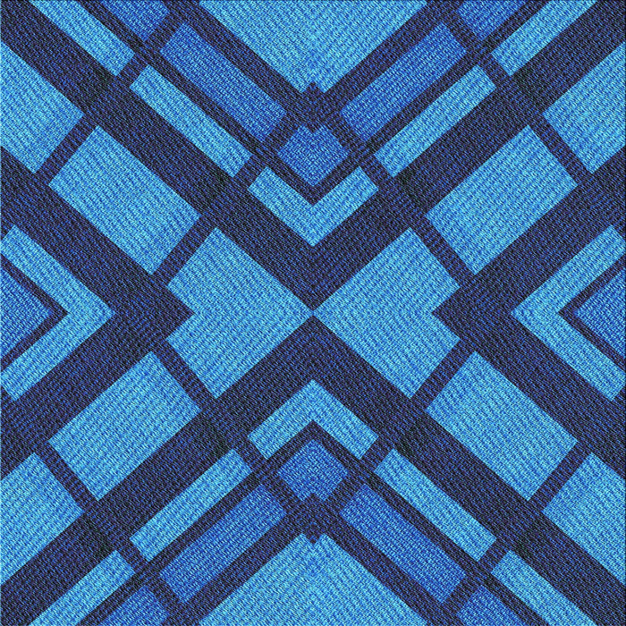 Round Machine Washable Transitional Deep Sky Blue Rug, wshpat1181lblu