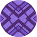 Square Patterned Bright Purple Rug, pat1181pur