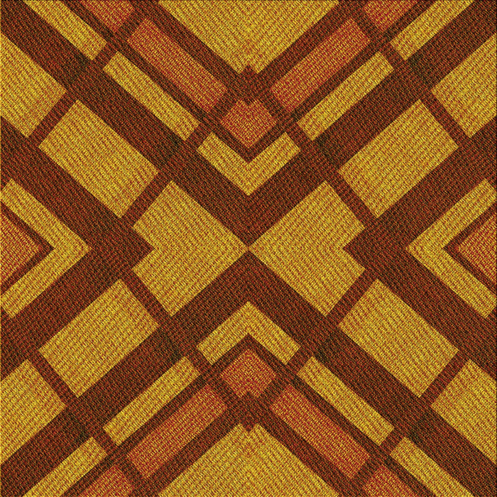 Round Patterned Tomato Red Rug, pat1181yw