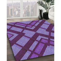 Patterned Purple Novelty Rug, pat1181