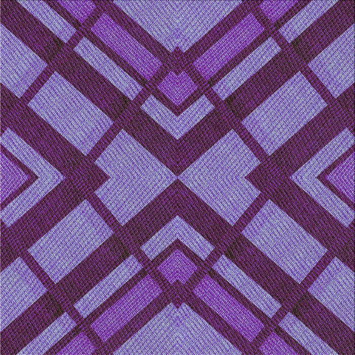 Square Patterned Purple Novelty Rug, pat1181