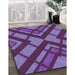 Machine Washable Transitional Medium Purple Rug in a Family Room, wshpat1181