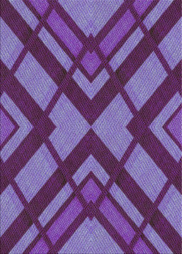 Patterned Purple Novelty Rug, pat1181