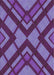 Patterned Purple Novelty Rug, pat1181