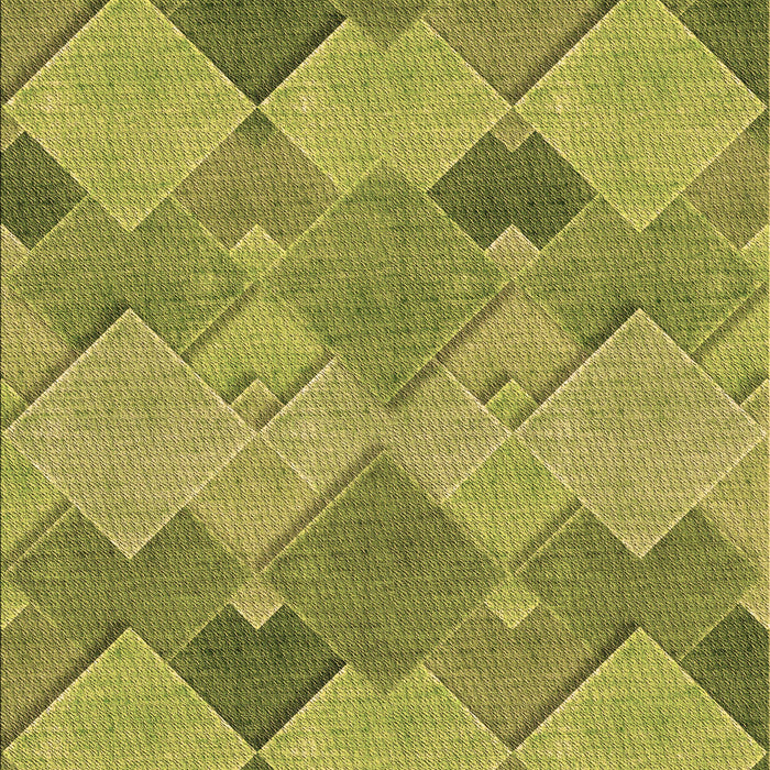 Patterned Green Rug, pat1182brn