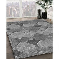 Patterned Carbon Gray Rug, pat1182gry