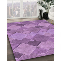 Patterned Orchid Purple Rug, pat1182pur