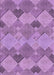 Machine Washable Transitional Orchid Purple Rug, wshpat1182pur