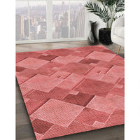 Patterned Red Rug, pat1182rd