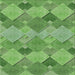 Sideview of Machine Washable Transitional Shamrock Green Rug, wshpat1182