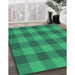 Machine Washable Transitional Spring Green Rug in a Family Room, wshpat1183grn