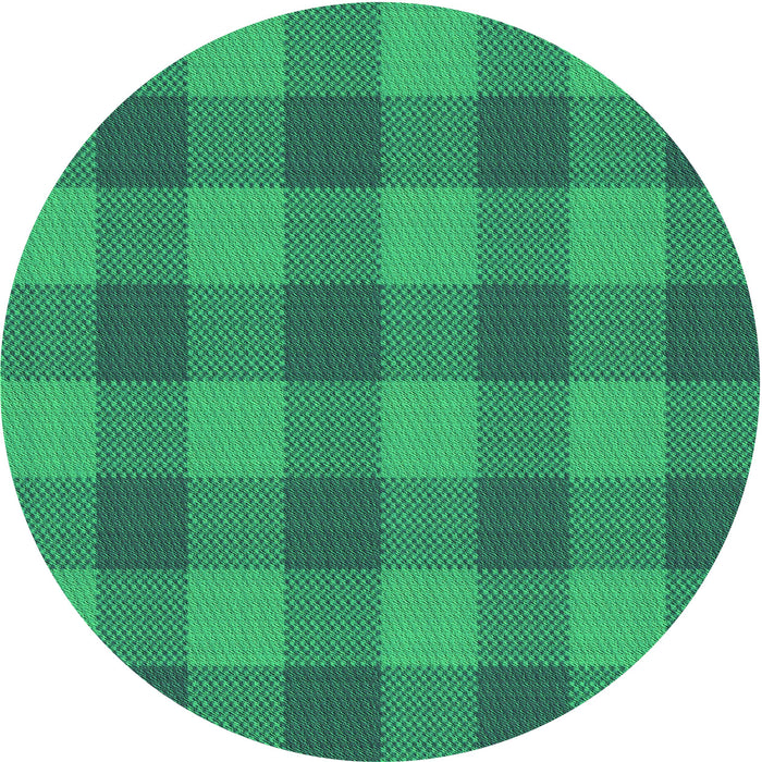 Square Machine Washable Transitional Spring Green Rug in a Living Room, wshpat1183grn