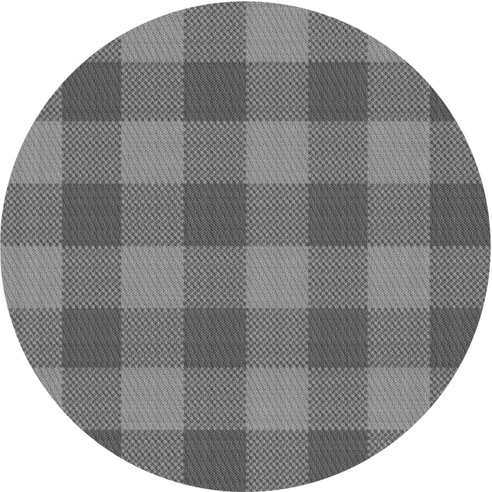 Square Patterned Gray Rug, pat1183gry