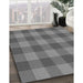 Patterned Gray Rug in Family Room, pat1183gry