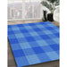 Machine Washable Transitional Blue Rug in a Family Room, wshpat1183