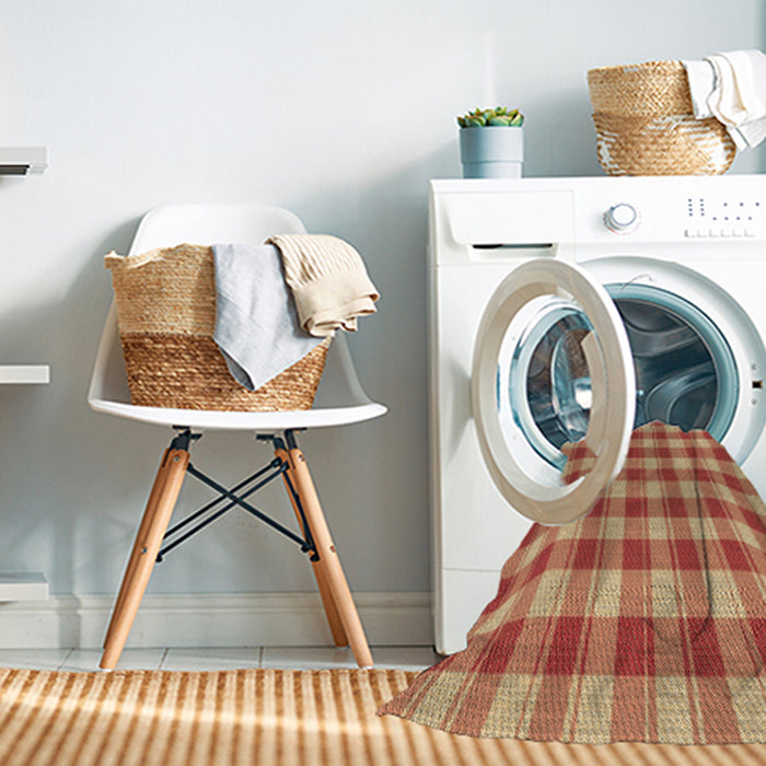 Machine Washable Transitional Brown Sand Brown Rug in a Washing Machine, wshpat1184brn