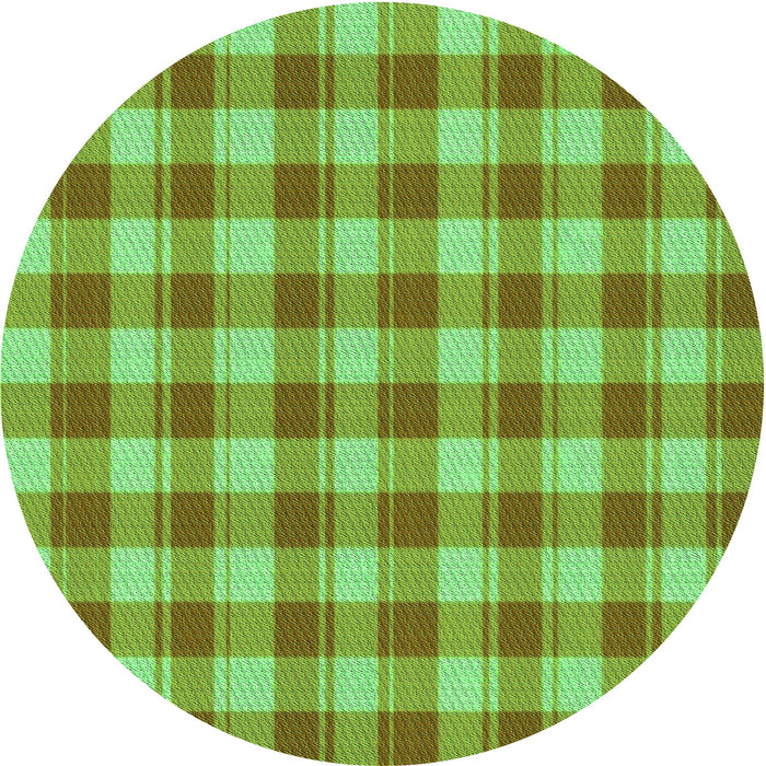 Square Patterned Emerald Green Rug, pat1184grn