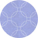 Square Patterned Sky Blue Rug, pat1185blu