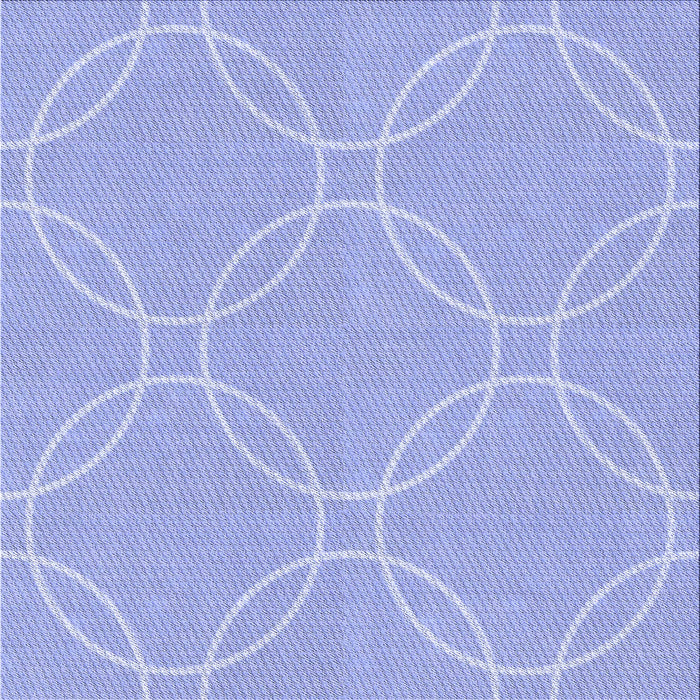Round Patterned Sky Blue Rug, pat1185blu