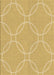 Patterned Bright Gold Yellow Rug, pat1185brn