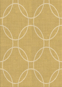 Machine Washable Transitional Bright Gold Yellow Rug, wshpat1185brn