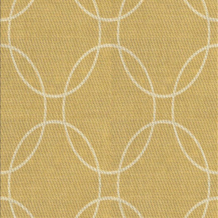 Machine Washable Transitional Bright Gold Yellow Rug, wshpat1185brn