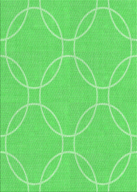 Machine Washable Transitional Neon Green Rug, wshpat1185grn