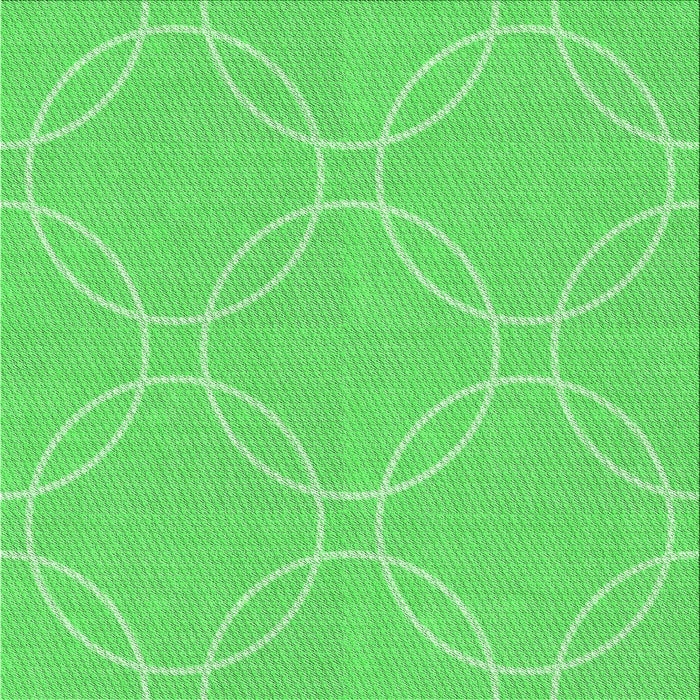 Round Patterned Neon Green Rug, pat1185grn