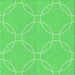 Round Patterned Neon Green Rug, pat1185grn