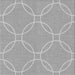 Round Machine Washable Transitional Silver Gray Rug, wshpat1185gry