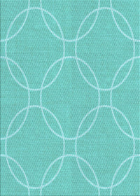 Machine Washable Transitional Dark Turquoise Green Rug, wshpat1185lblu