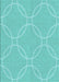 Patterned Dark Turquoise Green Rug, pat1185lblu