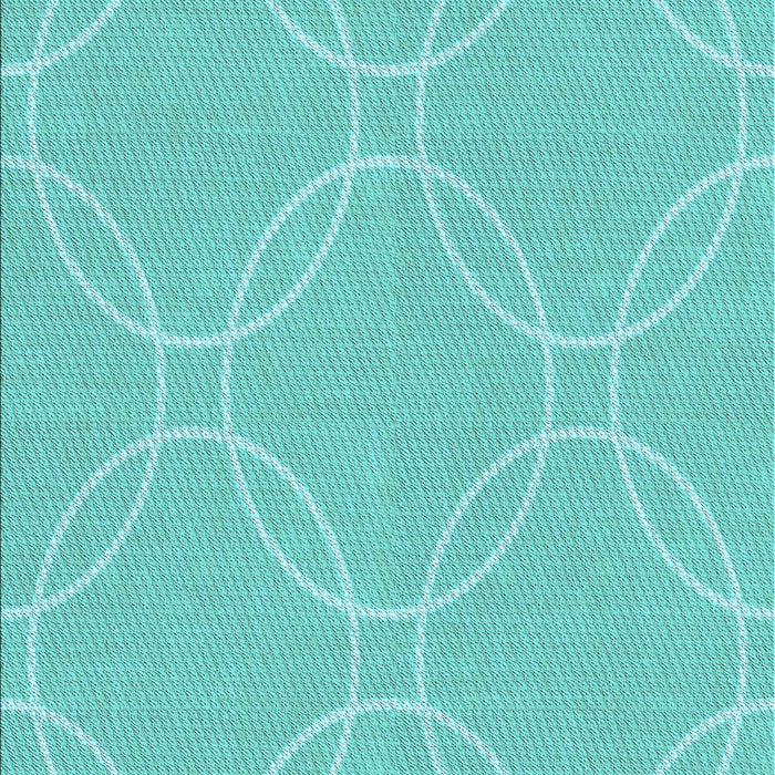 Patterned Dark Turquoise Green Rug, pat1185lblu