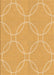 Patterned Saffron Yellow Rug, pat1185org