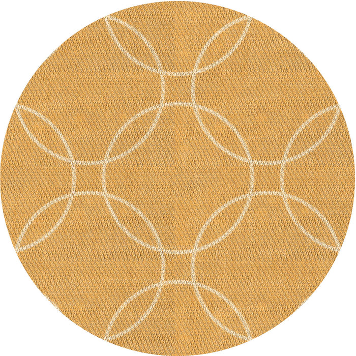 Square Machine Washable Transitional Saffron Yellow Rug in a Living Room, wshpat1185org