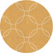 Square Patterned Saffron Yellow Rug, pat1185org