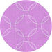 Square Patterned Violet Purple Rug, pat1185pur