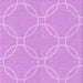 Round Patterned Violet Purple Rug, pat1185pur