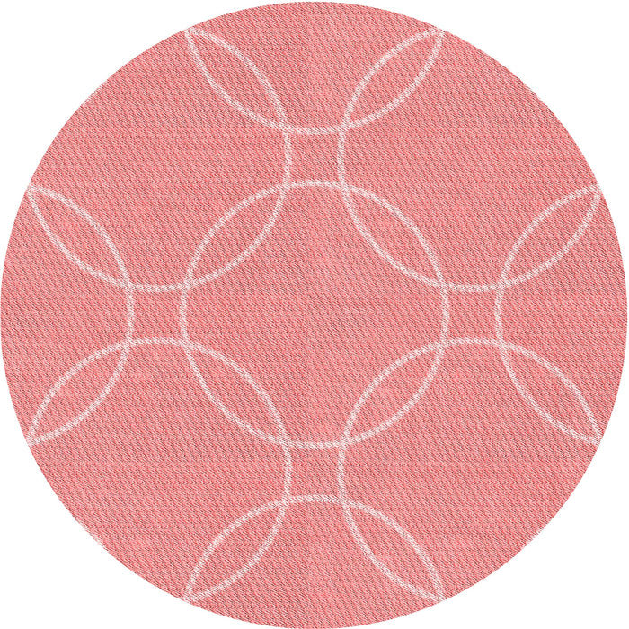 Square Machine Washable Transitional Pastel Pink Rug in a Living Room, wshpat1185rd