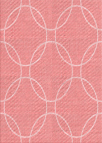 Machine Washable Transitional Pastel Pink Rug, wshpat1185rd