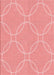 Machine Washable Transitional Pastel Pink Rug, wshpat1185rd