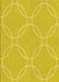 Machine Washable Transitional Golden Yellow Rug, wshpat1185yw