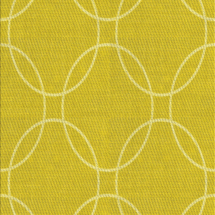 Machine Washable Transitional Golden Yellow Rug, wshpat1185yw