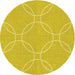 Square Machine Washable Transitional Golden Yellow Rug in a Living Room, wshpat1185yw