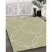 Patterned Khaki Gold Novelty Rug in Family Room, pat1185