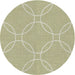 Sideview of Patterned Khaki Gold Novelty Rug, pat1185