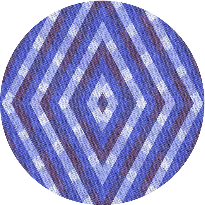 Square Patterned Amethyst Purple Rug, pat1186blu