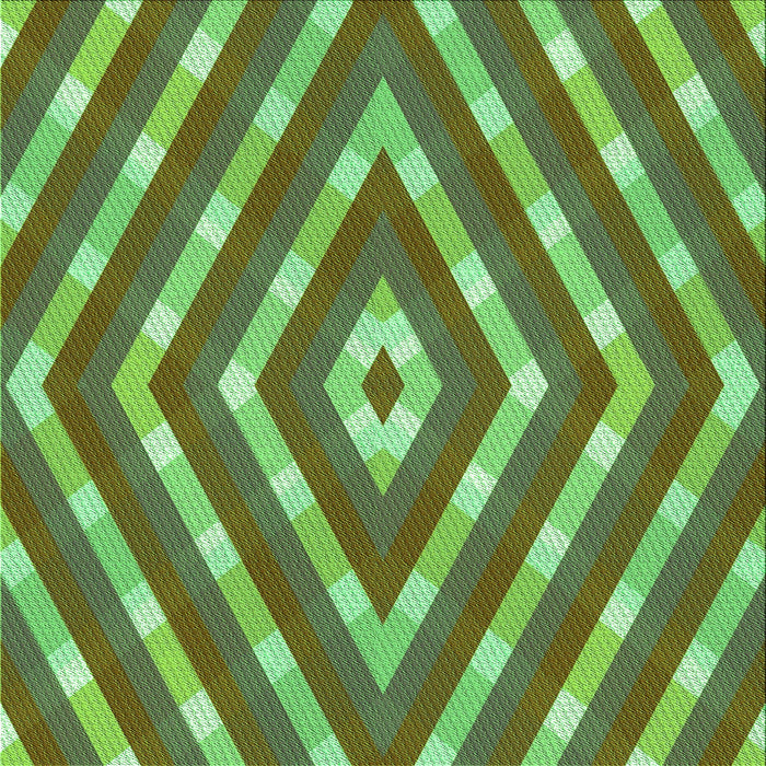 Round Patterned Green Rug, pat1186grn